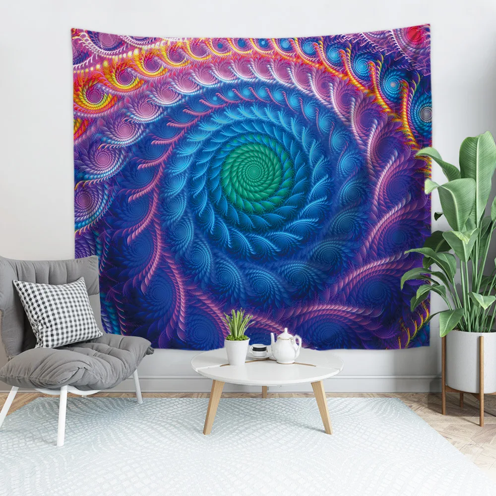 Psychedelic Волшебная стена гобелен визуальный 3D печать стены Вручая гобелены