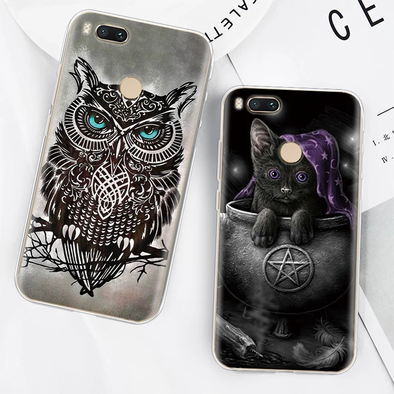 

Cat Owl Animal Phone Case For Xiaomi Mi A1 A2 5X 6X 9 for Redmi Go 3 3S 4A 5A 5 Plus 6 Pro 7 S2 Note 7 3 4 4X 5 6 Pro TPU Cover