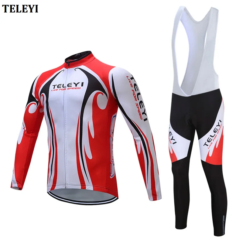

Bib pants cycling jersey set men long sleeve bicycle clothing mtb road bike clothes kit uniform dress skinsuit triathlon suit