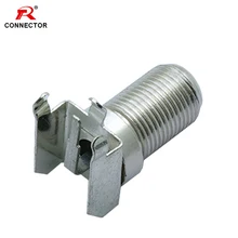 8 шт. на печатной плате правый угол Женский разъем F Женский правый угол крепление на печатную плату пайкой разъем