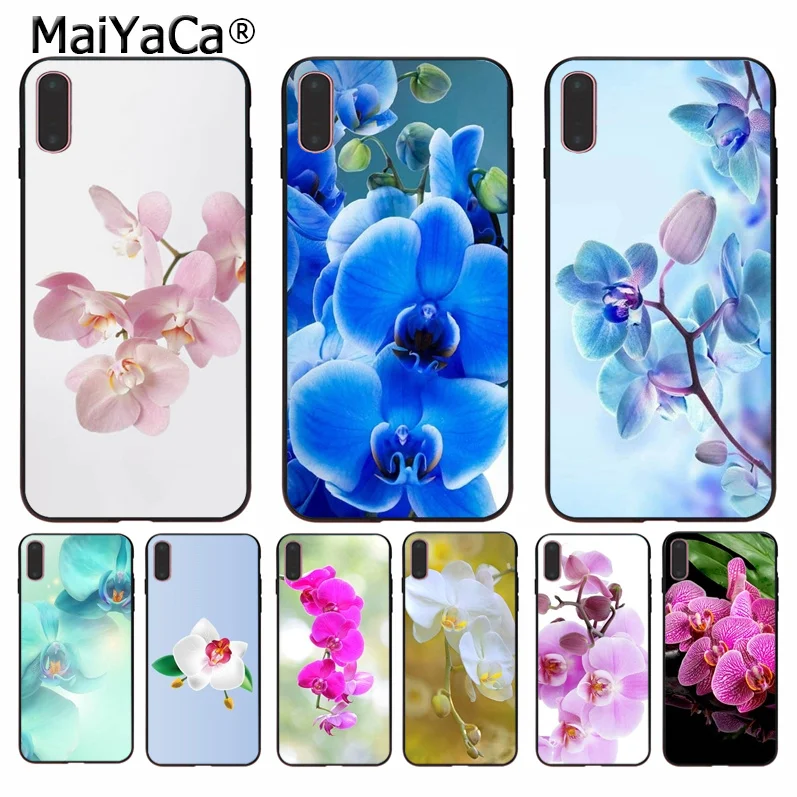 MaiYaCa цветы орхидеи DIY Окрашенные красивые аксессуары для телефона чехол Apple iPhone 8 7