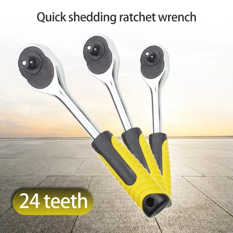 

Mini 24 Tooth Ratchet Wrench Non Slip CR-V Socket Spanner Car Repair Tool