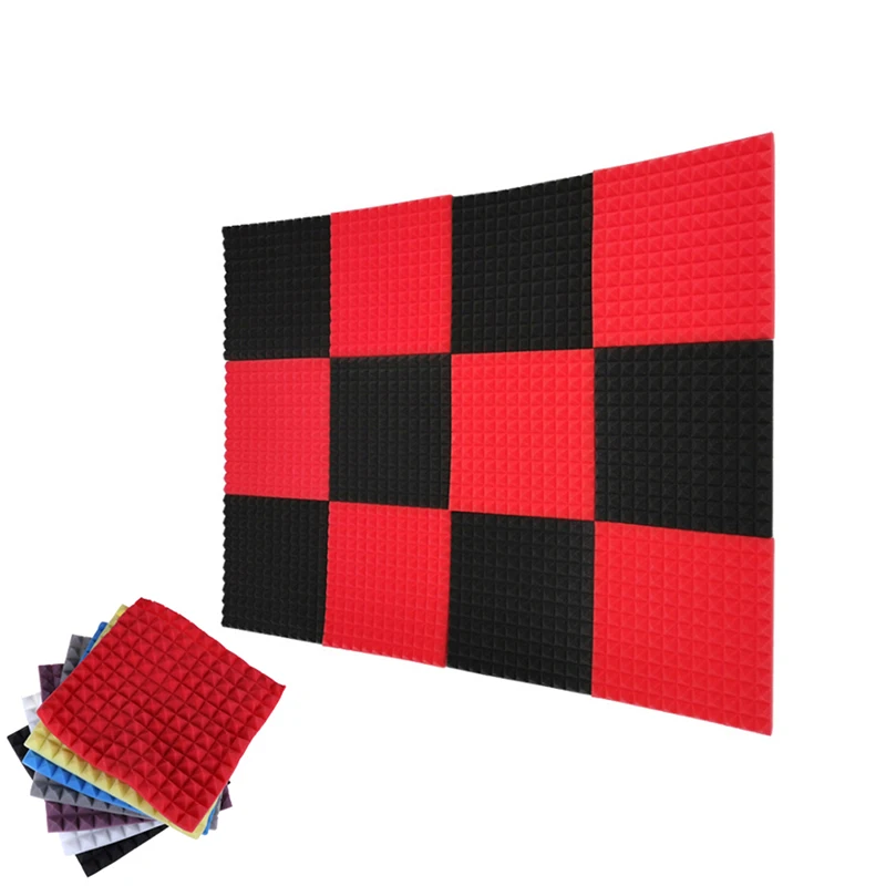 

6Pcs/lot 30*30*2.5cm Soundproofing Foam Sound Treatment Studio Room Absorption Foam