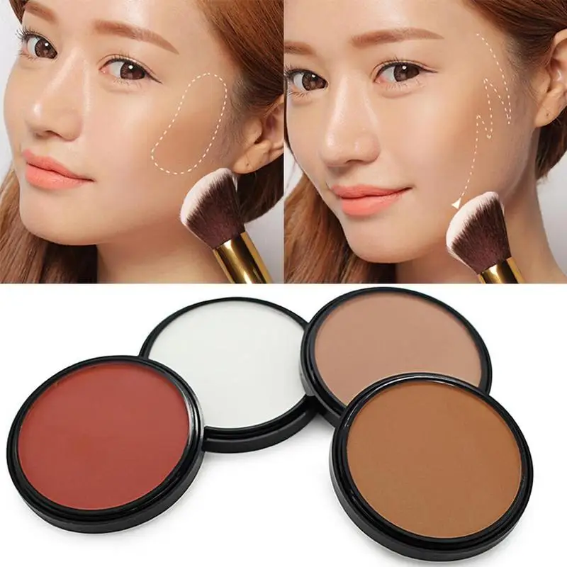 

1PC Natural Bronzer Powder Blush Face Tone Blusher Makeup Palette Bronzer & Highlighter Contour Cheek Concealer Cosmestics