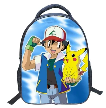 

Hot game Pokemon Go Shoulder bag Cool 3D children Schoolbag Lovely students Backpack with Dinosaurs and Zomnie Bird patterns