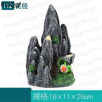 

Prodgf 1Pcs A Set huashan mountain Aquarium Decoration