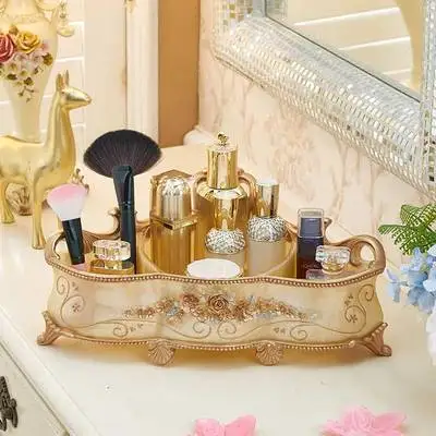 European Skin Care Desktop Storage Box Receiving Box Multilayer Student Dormitory Cosmetics and Sundries Box Home Finishing Box - Цвет: 2