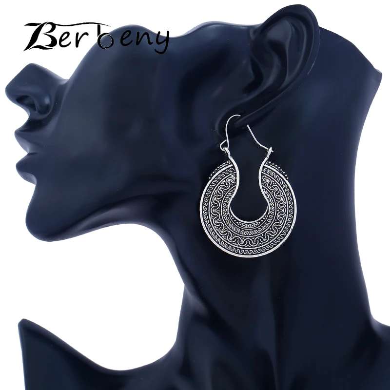 

Indian Jewelry Ancient Silver Gold Color Tibetan Filigree Earring Boho Jewelry Gypsy Earing Collection Earrings for Women Brinco