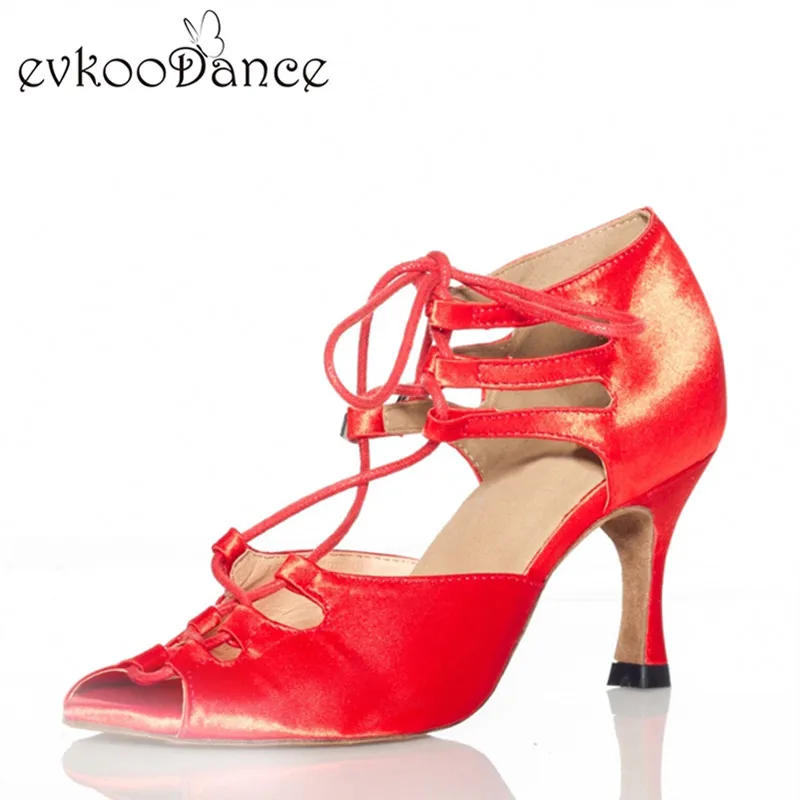 Red White And Black Dancing font b Shoes b font Size US 4 12 Heel Height