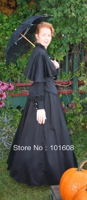 1860 S викторианской корсет готический/Гражданская война Southern Belle бальное платье Хэллоуин платья США 4-16 v-1239