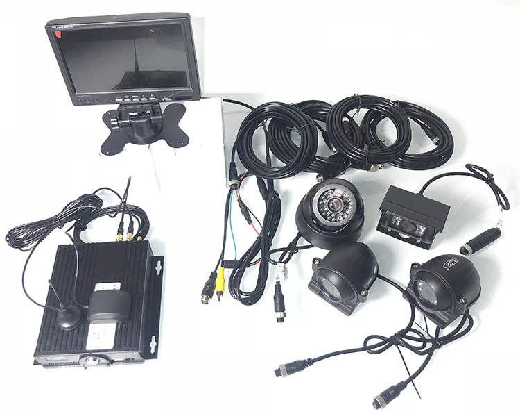 Комплект для мониторинга грузовиков/автобусов, удаленное видеонаблюдение, Поддержка док-станции AHD720P Автомобильная hd-камера PAL/NTSC система