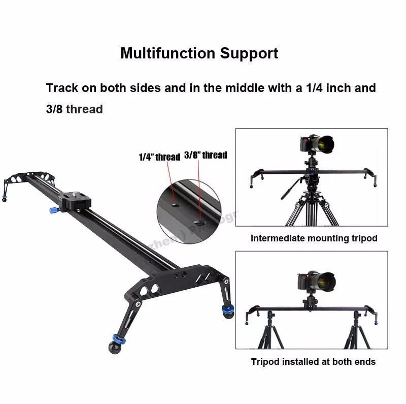 Профессиональный 80 см/31," подшипник видео трек слайдер Долли стабилизатор системы для DSLR камеры видеокамеры/лучше, чем скользящая площадка