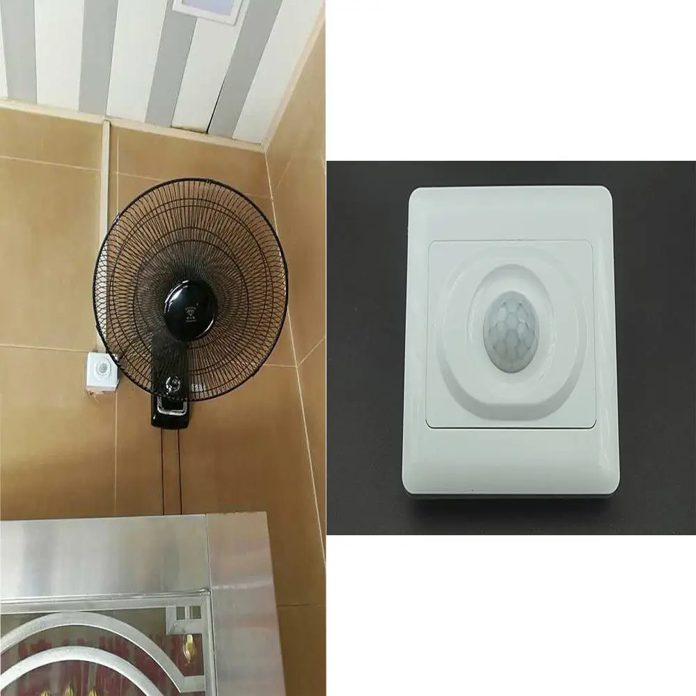 

Universal PIR Motion Sensor - For Square Bathroom/ Toilet exhaust/ Extractor fan