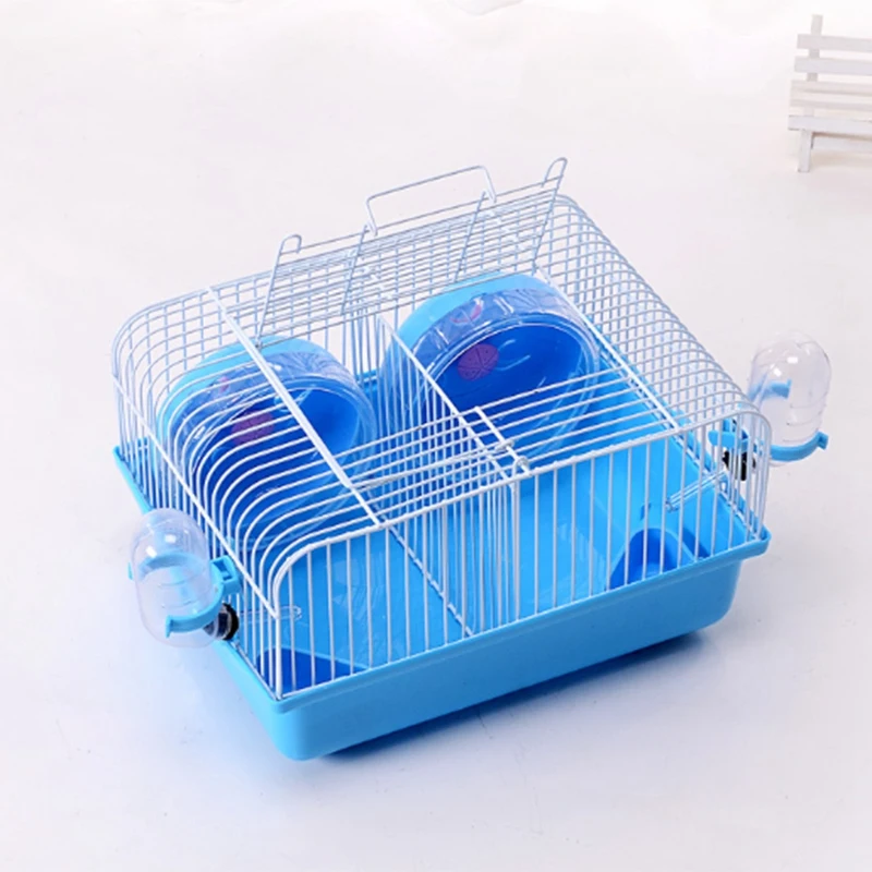 

Pet Hamster Cage Portable Small Pet Cage Nest Cute Water Bottle Hamster Toy Sport Running Wheel Guinea Pig House Hamster Cage