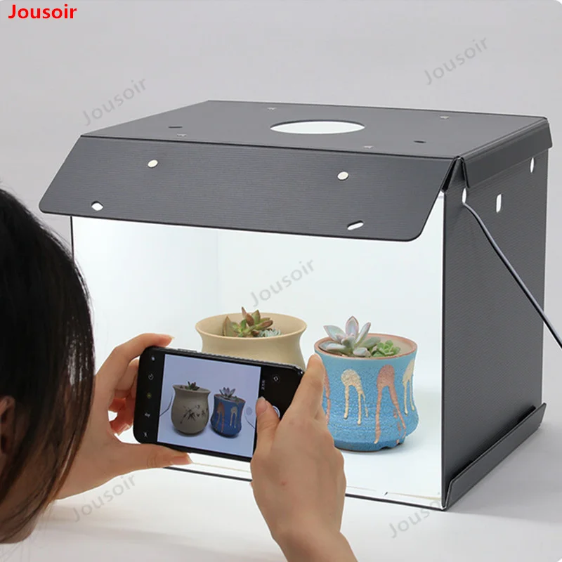 

New SANOTO Mini Photo Studio Box Photography Backdrop portable Softbox LED Light Photo Box fold Photo Studio Soft Box CD05 T03 Y