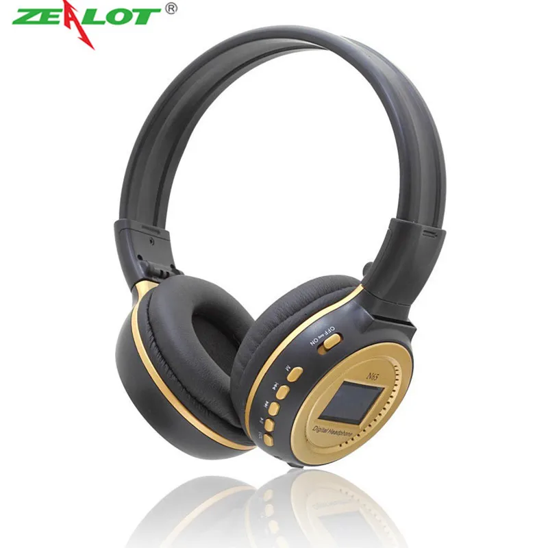 bilder für Zealot N65 ohrhörer Digitale Drahtlose Kopfhörer Stereo Auriculares Musik-player FM Radio Sd Card Slot LCD Earburd für Telefon MP3 bilder für Zealot N65 ohrhörer Digitale Drahtlose Kopfhörer Stereo Auriculares Musik-player FM Radio Sd Card Slot LCD Earburd für Telefon MP3