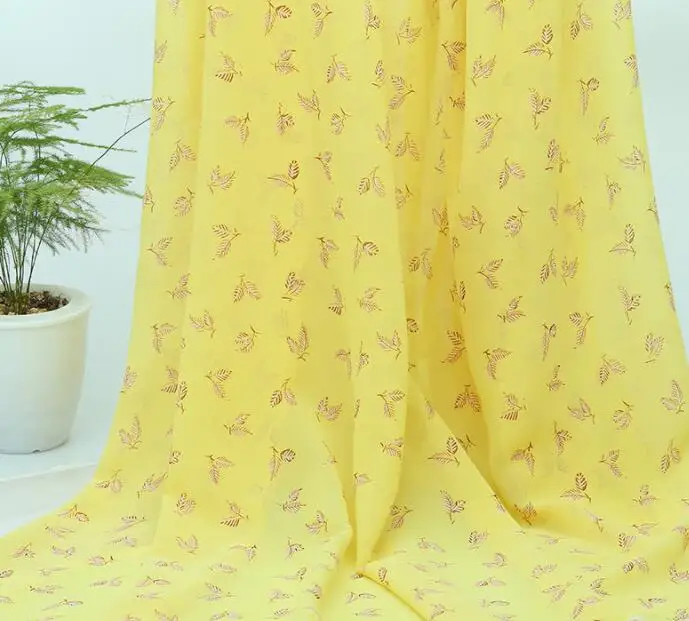 Платье Ткань DIY швейная шифоновая ткань материал печатная ткань дышащий цветочный шифон - Цвет: 21