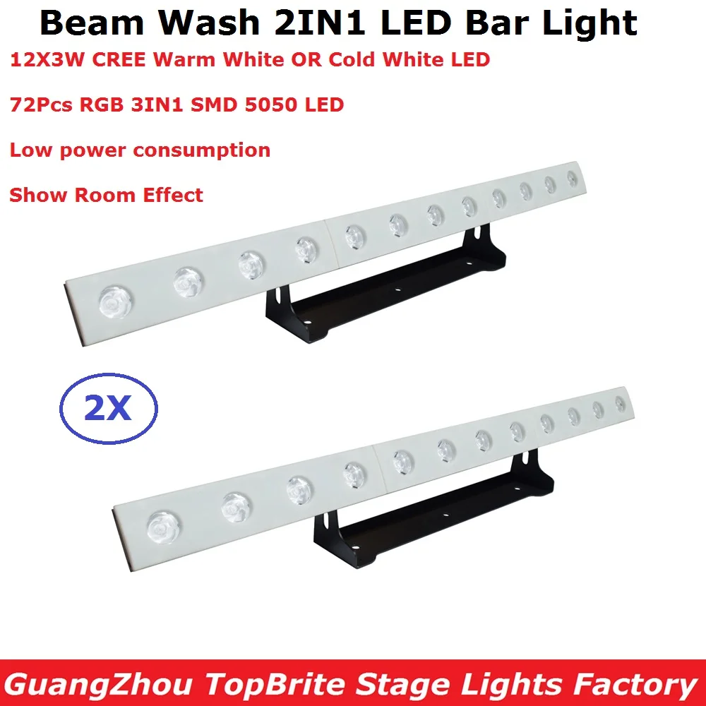 2XLot Factory Price Bar Lights 12X3W Warm White Or Cold Optional LED Wall Wash Light DMX512 Indoor Dj Party Equipment | Лампы и