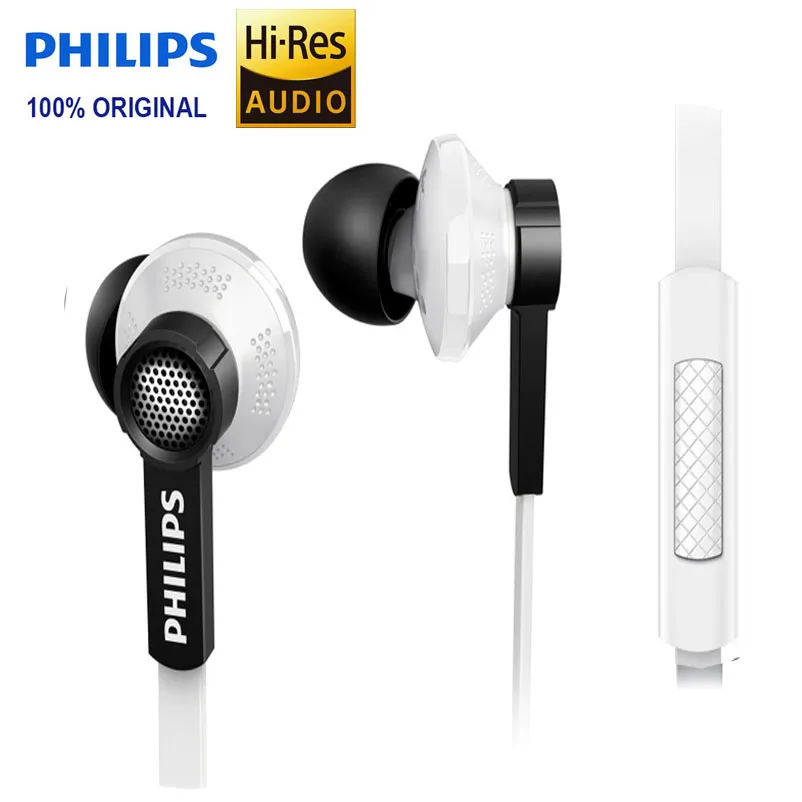 Оригинальные Наушники Philips Tx1 HiRes с высоким разрешением HIFI fever, наушники с шумоподавлением для мобильного телефона huawei - Цвет: Белый