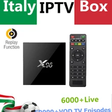 GOTiT Италия IP tv X96 2G16G Android 6,0 Smart tv Box 6000+ каналы Испания Германия Великобритания голландский португальский платный ТВ приставка