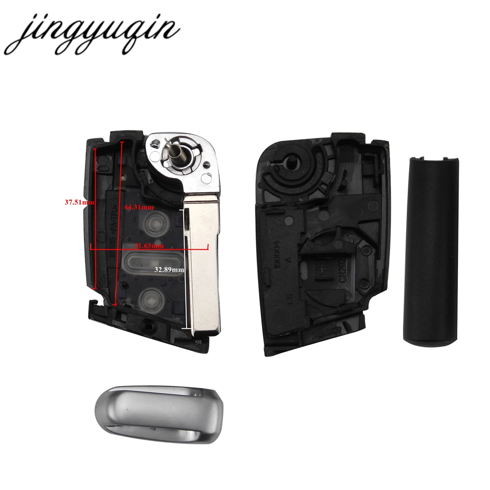 jingyuqin Flip Folding Key Fob Shell For VW Golf 7 GTI MK7 Skoda Octavia A7 Seat Remote Auto parts Keyless Case jingyuqin Flip Folding Key Fob Shell For VW Golf 7 GTI MK7 Skoda Octavia A7 Seat Remote Auto parts Keyless Case