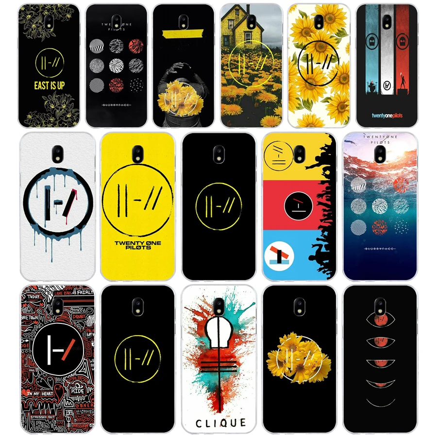 

127SD Twenty One Pilots 21 Pilots Soft Silicone Tpu Cover phone Case for Samsung j3 j5 j7 2015 2016 17 j2 prime j6 Plus 2018