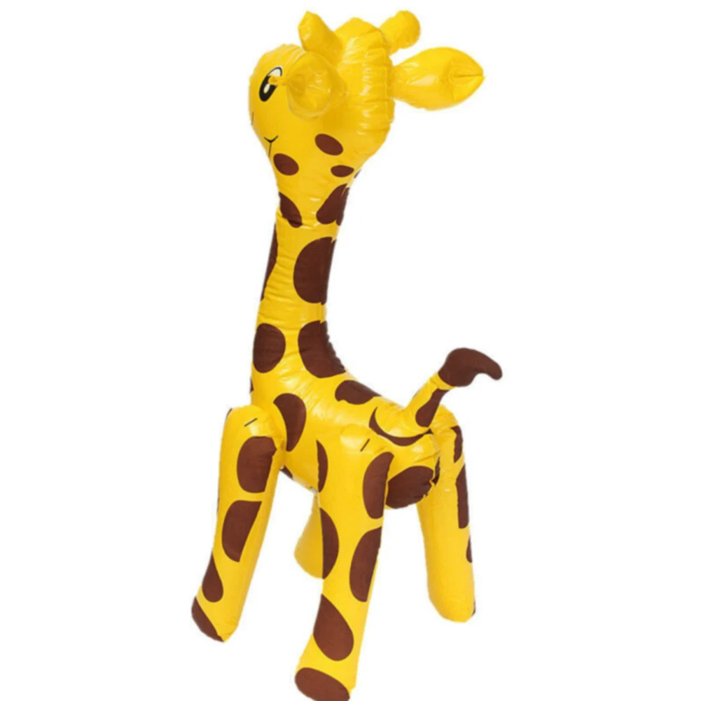 Fête mignon nouveauté enfants PVC cadeau grands animaux ballon exploser dessin animé gonflable jouet cerf en forme de girafe conception