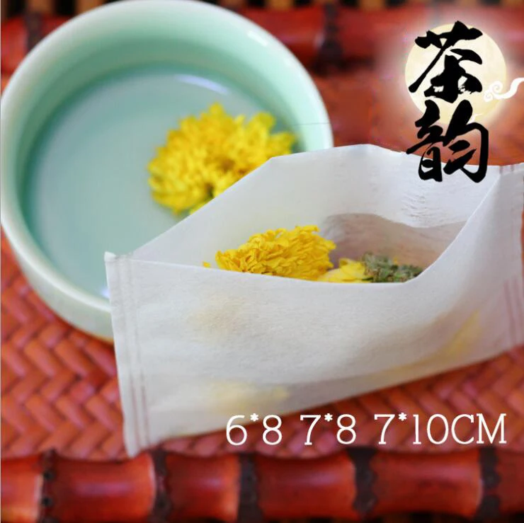

1000pcs/lot Empty Paper Tea Bags Filter Paper Herb Loose Disposable Tea infuser Strainer Nonwoven PE