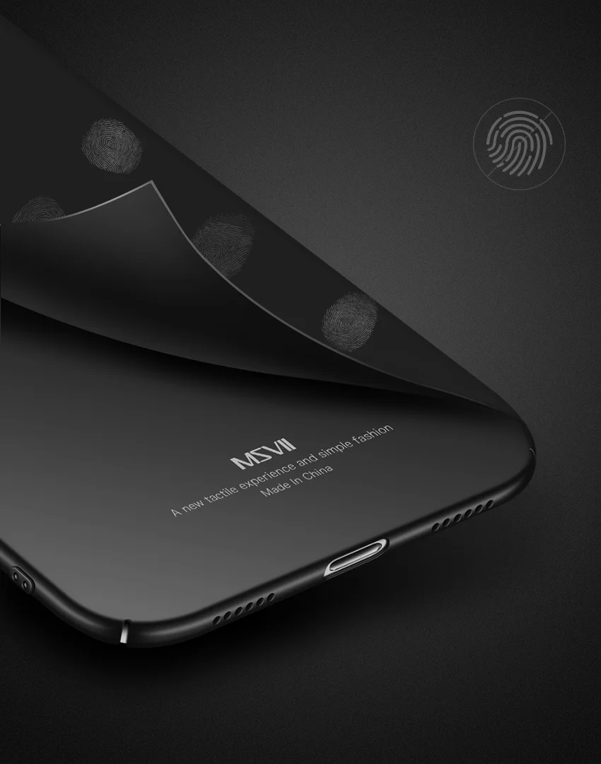 Msvii Подлинный для iPhone X Ультра Тонкий Тонкий Чехол Матовый Деловой Супер Тонкий Чехол Для Телефона для Apple iPhone x Твёрдый Задний Футляр