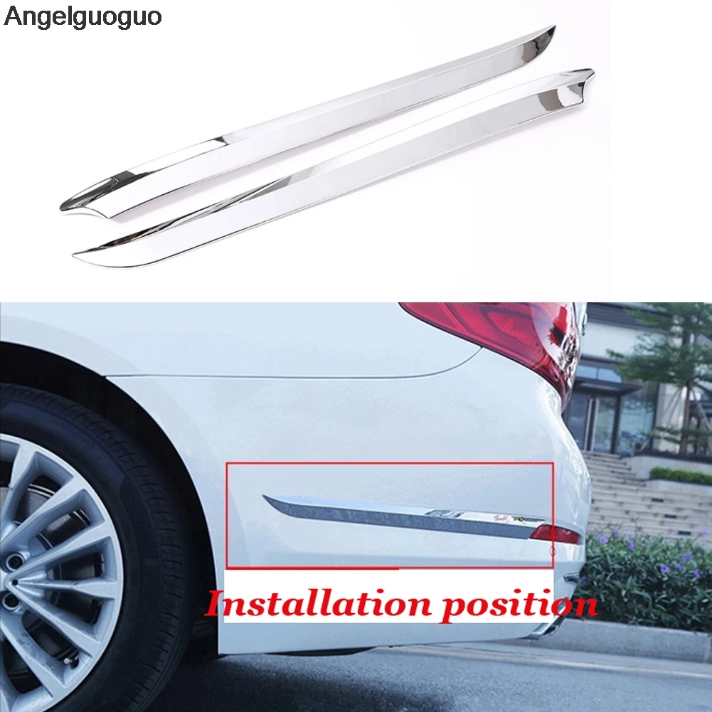 Car Accessories For BMW 5 Series G30 2018 ABS Rear Side Molding Decorative Strips Trim Sticker