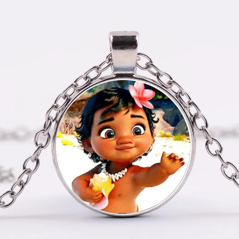 

Moana Time Gem necklace popular alloy glass pendant necklace sweater chain creative toys gift accessories
