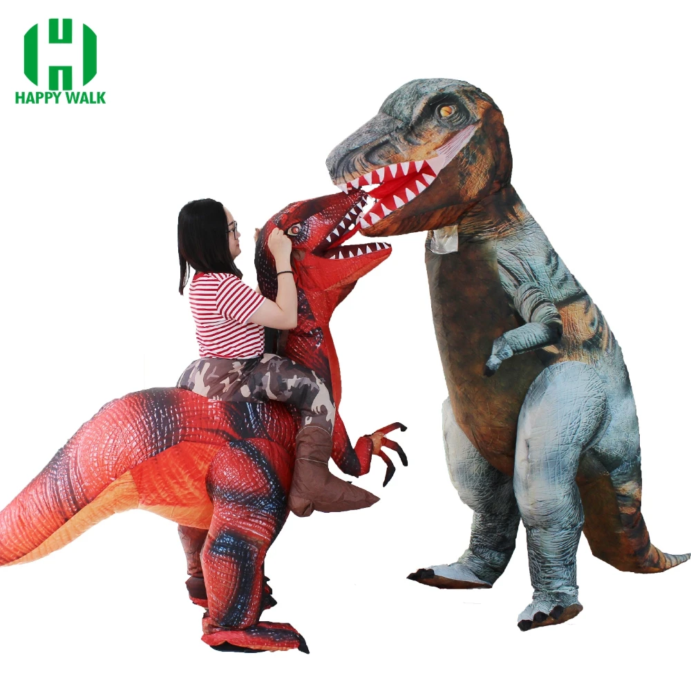 Новинка надувной костюм динозавра T Rex Парк Юрского периода динозавр косплей для