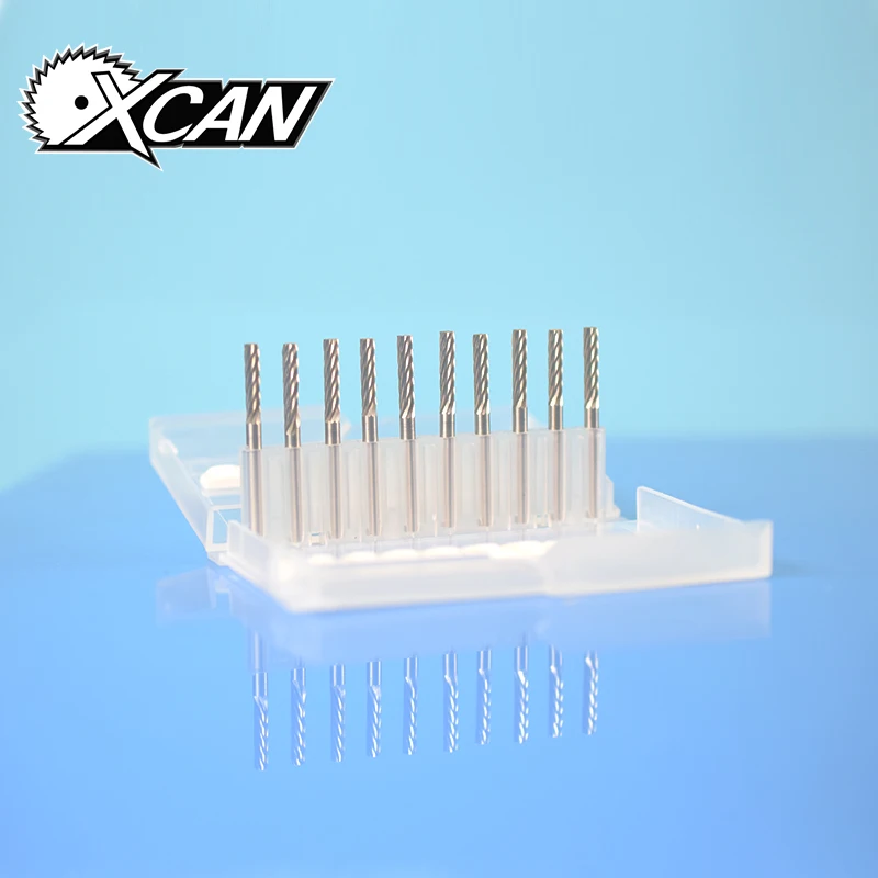 

XCAN 10 Pieces Diameter 3mm Cylindrical Shape Carbide Rotary Burrs Milling Cutter Rotary Tool Fit Dremel Power Tools