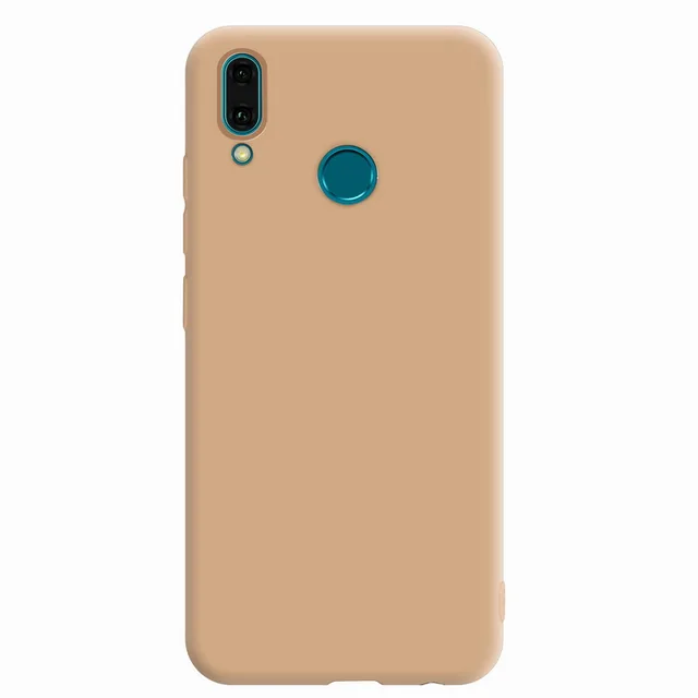 Soft TPU Cover For Huawei Y9 2019 Case Silicone Business Plain
