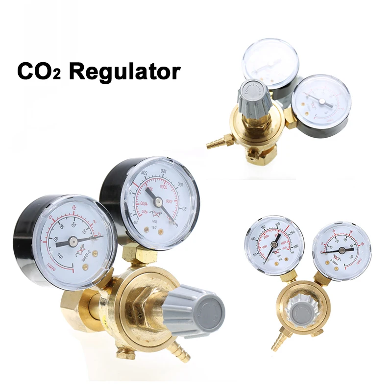 

Brass CO2 Argon Meter Reductor Carbon Dioxide Regulator Mini Pressure Reducer Mig Flow Control Valve Used For Welding Or MAG