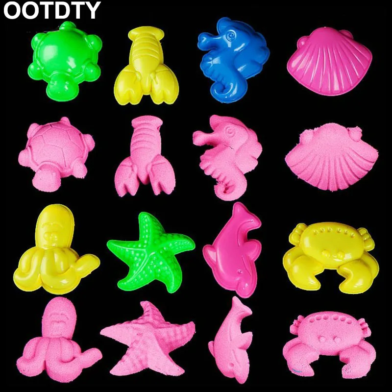 

8PCS Sea Animals Sand Clay Tool Beach Toys Modeling Clay For Kids Child Toys