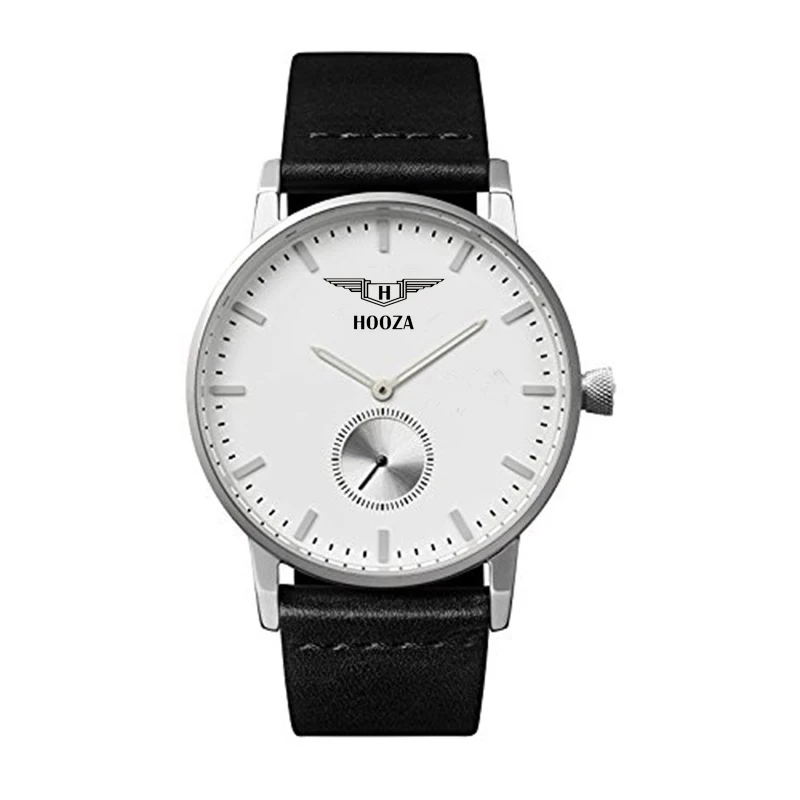 

HOOZA The New Luxury Casual Business Watch Men Genuine leather/Alloy Urltra Thin Case Fashion Male Female Watches Quartz-Watch