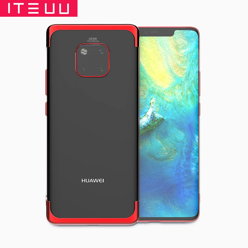 ITEUU TPU прозрачный гальванический чехол для телефона huawei mate 20 mate 20 Pro Чехол s мягкая прозрачная задняя крышка Роскошный чехол