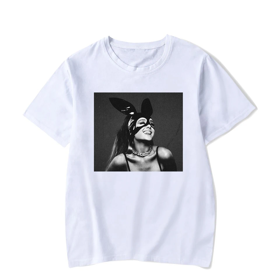 

BTFCL 2019 Women Tshirts White Print Short Sleeve O-neck Femme Harajuku Bunny Girl Funny Plus Size Summer T Shirt