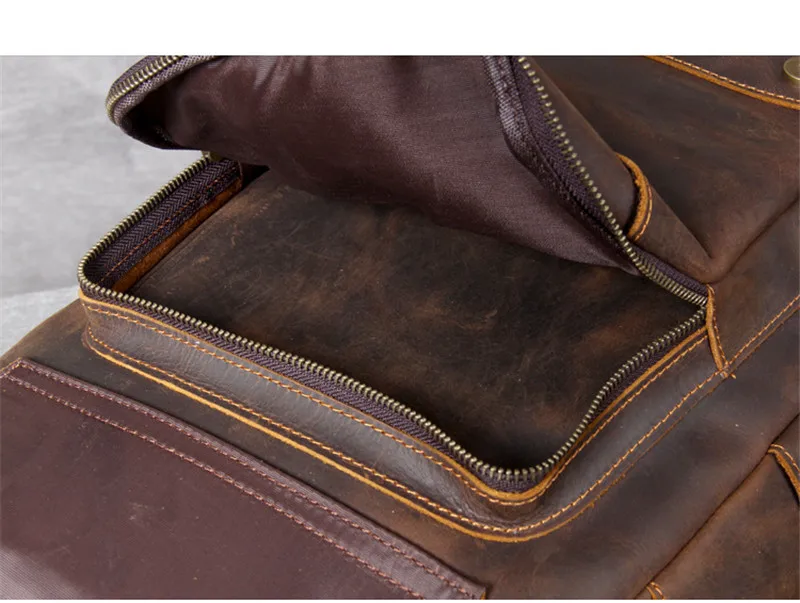 PNDME ретро простые crazy horse Кожаные мужские рюкзаки высокого качества Противоугонная натуральная кожа Дорожная сумка для ноутбука bookbags
