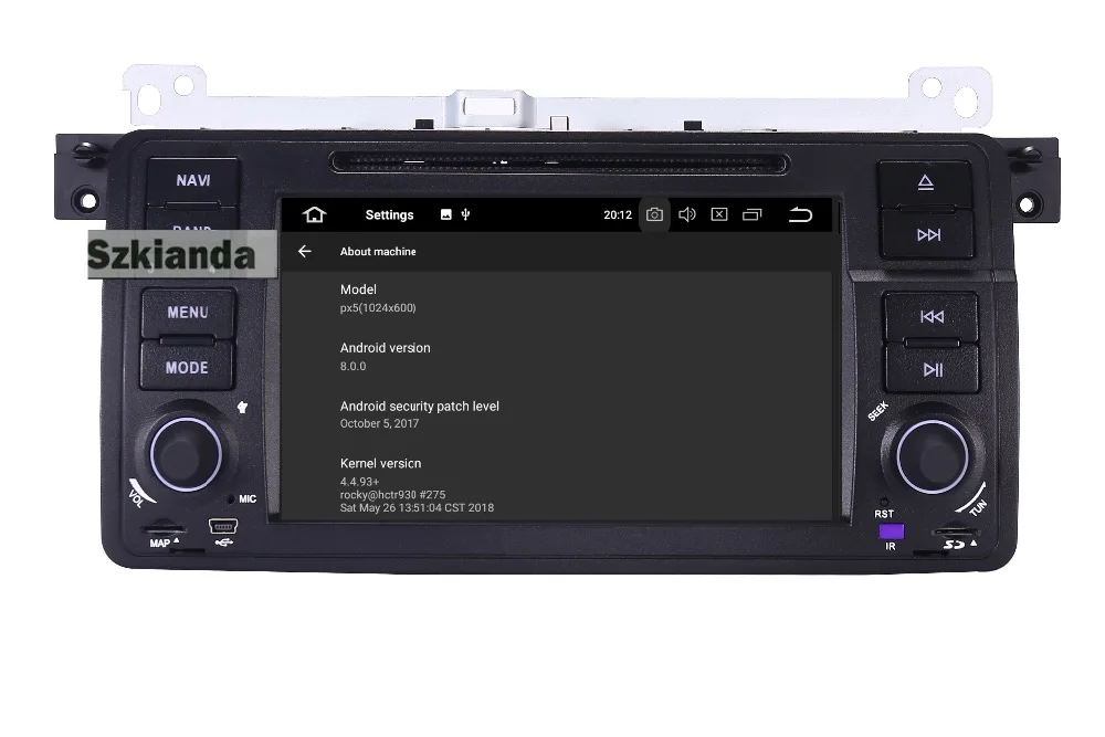 Perfect 7" digital Touch Screen car pc android 9.0 for BMW E46 M3 Wifi 4G 1024*600 Bluetooth Radio USB SD Steering wheel DVR Camera 32