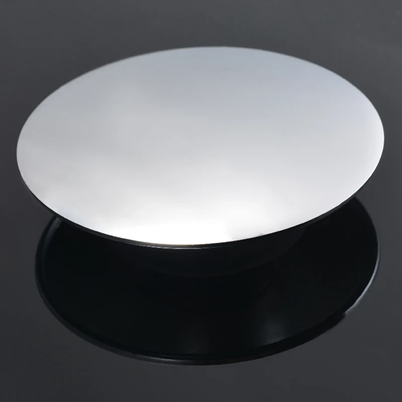 Mayitr Chrome Basin Push Button Waste Bathroom Sink Easy Click Clack Plug Pop Up Push Button 66mm For Bathroom Floor Supplies