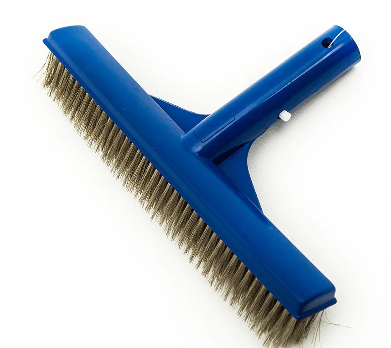 10" Durable Algae Brush Stainless Steel Bristle For Swimming Pool Spa