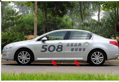 Stainless Steel Body door Side Molding trim Chrome for Peugeot 508 2011 2012 13 Stainless Steel Body door Side Molding trim Chrome for Peugeot 508 2011 2012 13