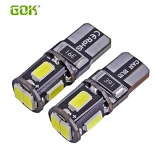Супер яркий! 10X T10 W5W led canbus T10 194 168 5630 t10 6SMD Canbus без ошибок 12 В автомобильные лампы, световой индикатор, парковочная лампа