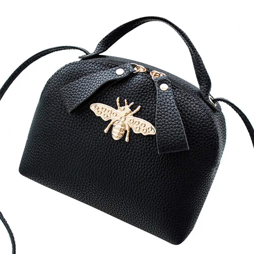 Женская сумка через плечо, Повседневная Мини Портативная сумка-мессенджер, модная Милая пчелка, сумка на одно плечо, сумочка из искусственной кожи, сумка для телефона