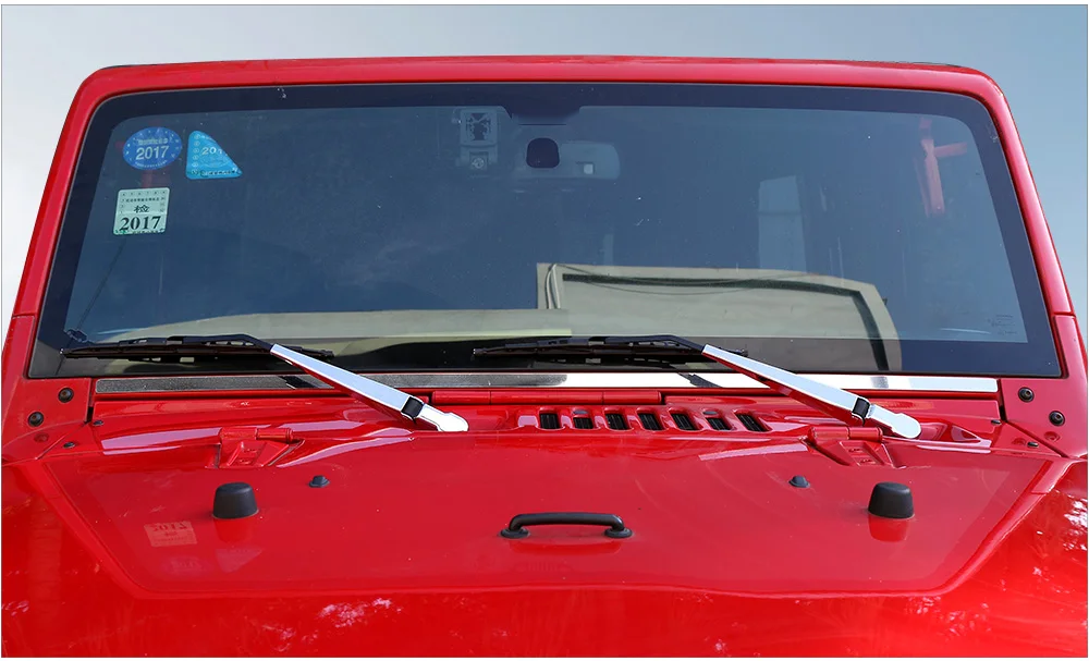 SHINEKA переднее лобовое стекло чехол для стеклоочистителей задний стеклоочиститель Накладка для Jeep Wrangler JK 2007- автомобильный Стайлинг