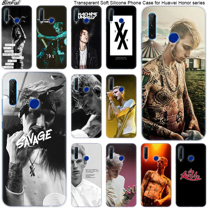 

MGK Machine Gun kelly Soft Silicone Phone Case for Huawei Honor 20 20i 10 9 8 Lite 8X 8C 8A 8S 7S 7A Pro View 20 Fashion Cover