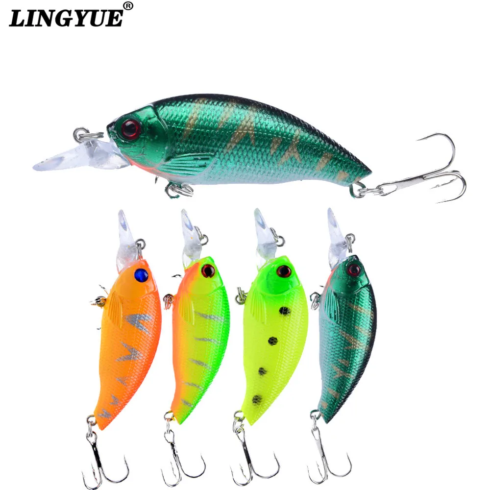 

1pcs Fishing Lures 4 Colors 7.5cm/8.3g Crank bait Artificial Make Quality Professional Bass Crankbait Wobblers Fishing Tackle