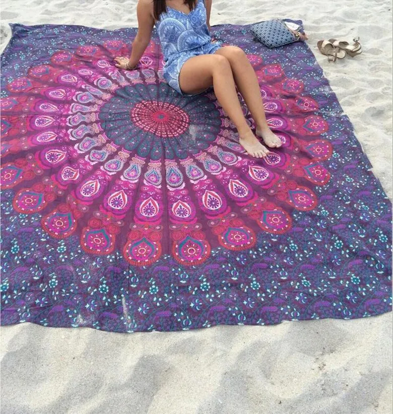 

Rectangle Hippie Indian Mandala Wall Hanging Tapestry Large Ethnic Bedroom With Decorative Wall Cloth Tapestries Mandalas